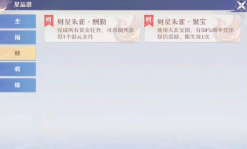 梦幻新诛仙星运祈福种类(星运祈福玩法介绍)