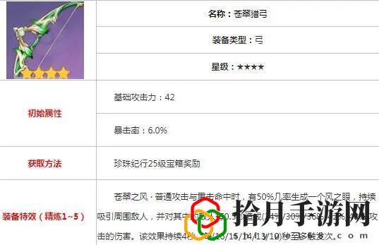 原神甘雨选择什么武器最好