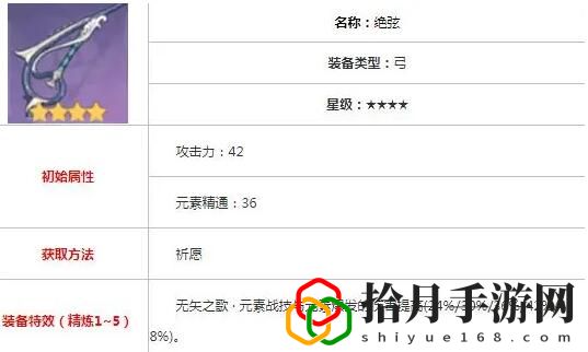 原神甘雨选择什么武器最好