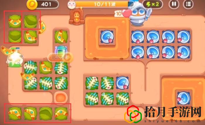 保卫萝卜4饿龙传说第40关打法 保卫萝卜4饿龙传说第40关满星攻略