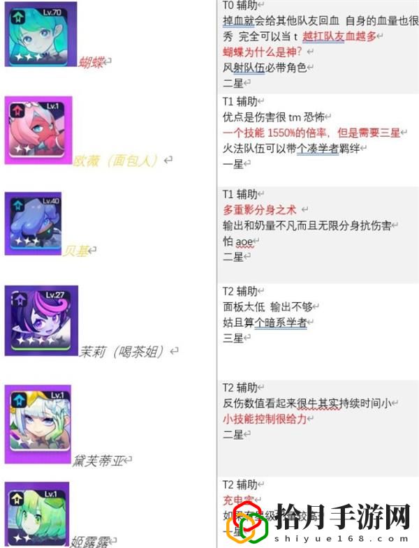 跃迁旅人哪些角色比较厉害 跃迁旅人角色强度榜一览
